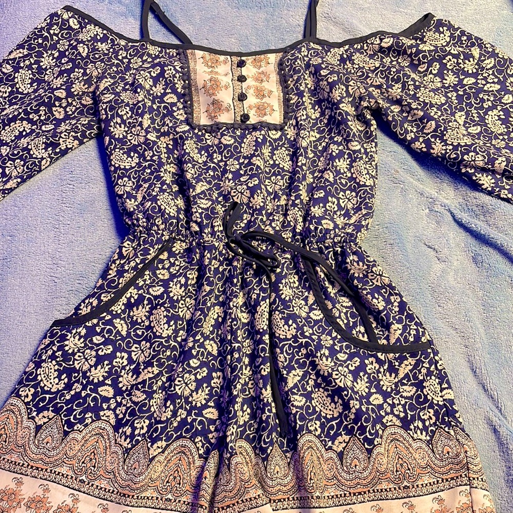 Romper for the summertime! Perfect for wearing on a warm evening.